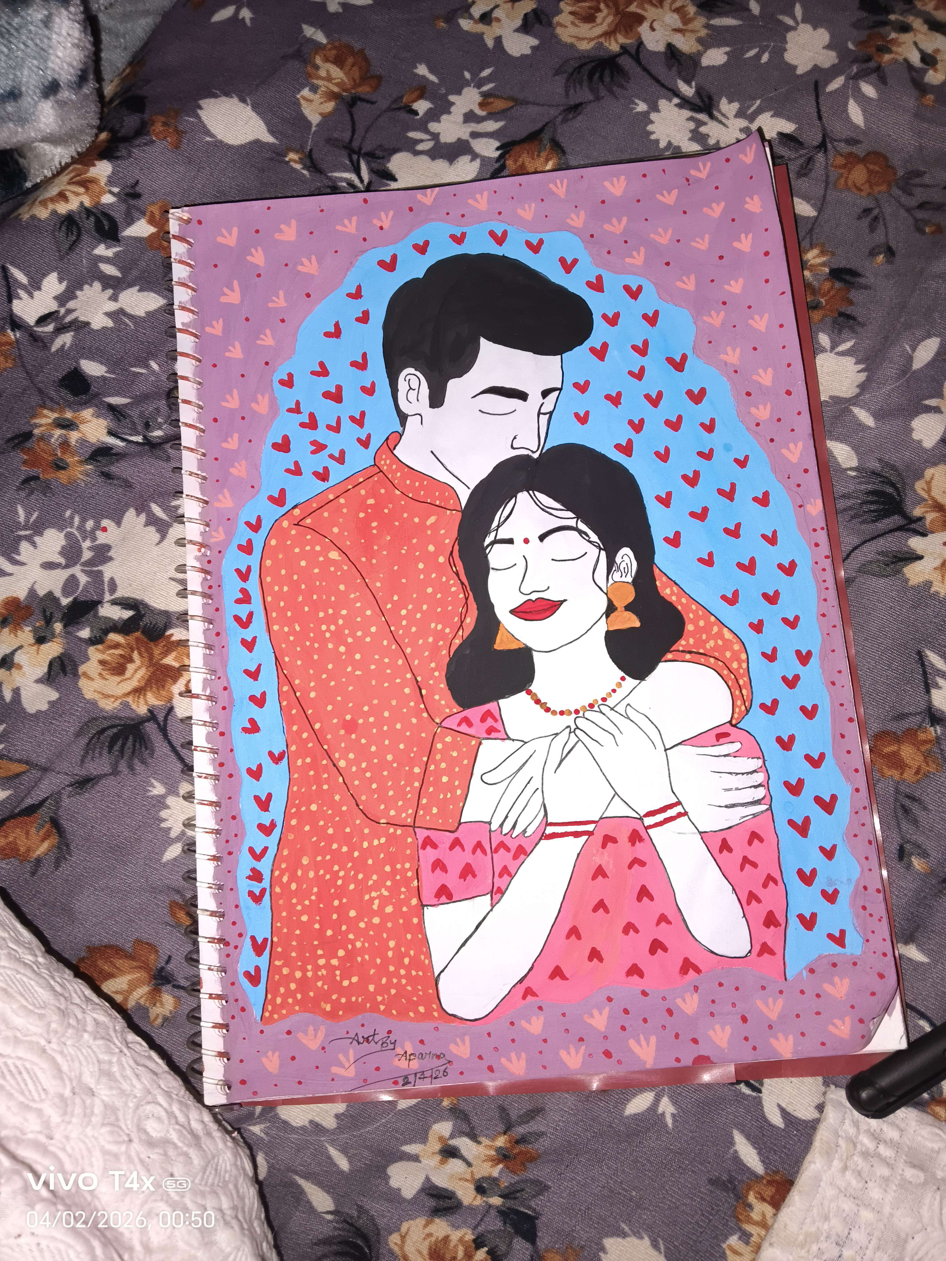 Fine art charcoal portrait